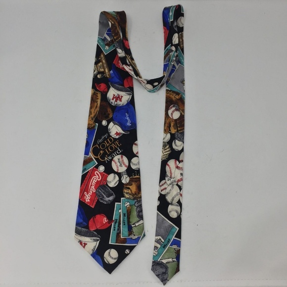 VTG Nicole Miller Rawlings Baseball Tie Gloves